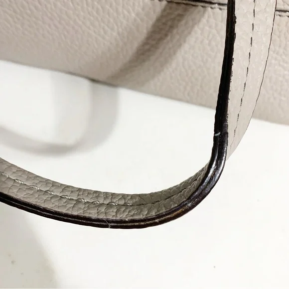 kate spade Taupe Pebbled Leather Grove Court Lainey Satchel Fully Lined Top Hand - Picture 12 of 14